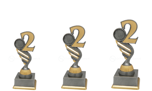 2e Prijs Trofee - SS1723 - Antiek Zilver / Goud