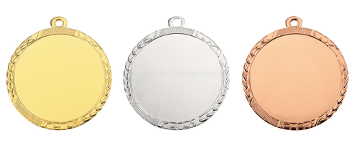60 mm Medaille geschikt voor Grote Afbeelding - D113 - Goud, Zilver en Brons