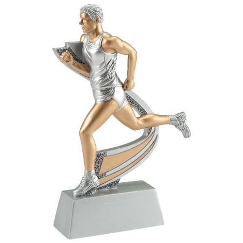 Atletiek Prijs - RE.186 - Antiek Zilver / Goud