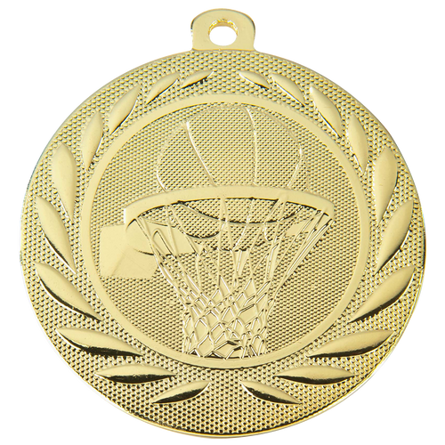 Basketbal Medaille - 50 mm - DI5000.M - Goud, Zilver en Brons