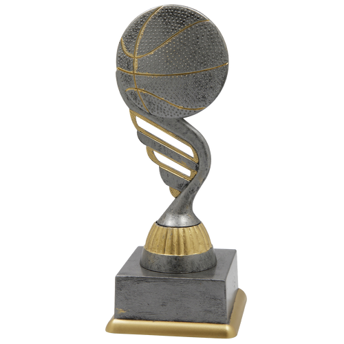 Basketbaltrofee - SS1749 - Antiek Zilver / Goud