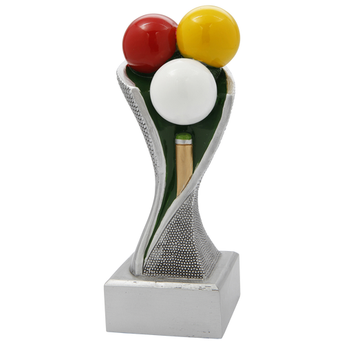 Biljart Trofee - FG4101-FG4103 - Antiek Zilver met Kleuraccent