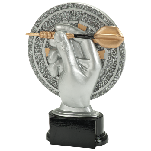 Darts Prijs - RE.097 - Antiek Zilver met Kleuraccent