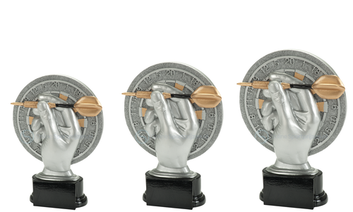 Darts Prijs - RE.097 - Antiek Zilver met Kleuraccent