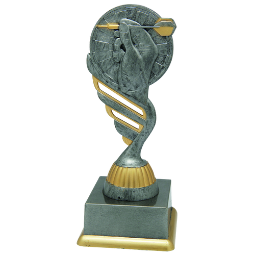 Dartstrofee - SS1733 - Antiek Zilver / Goud