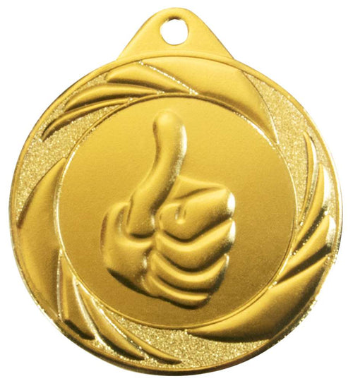 Duimmedaille / Pluimmedaille - 50 mm - OS1 - Goud