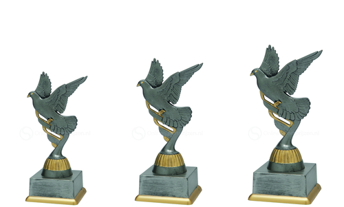 Duivensporttrofee - SS1831 - Antiek Zilver / Goud