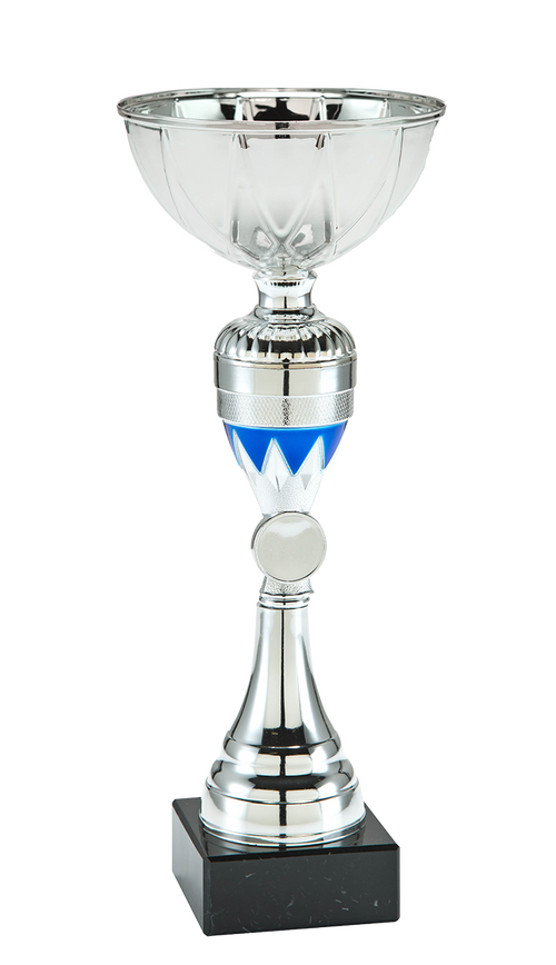 Zilveren Beker Amsterdam - ET.393B - Zilver / Blauw