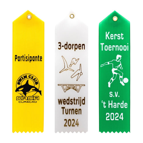 Erelintje - Vaantjes van Satijn in 9 Kleuren - 18 x 5 cm - SA1