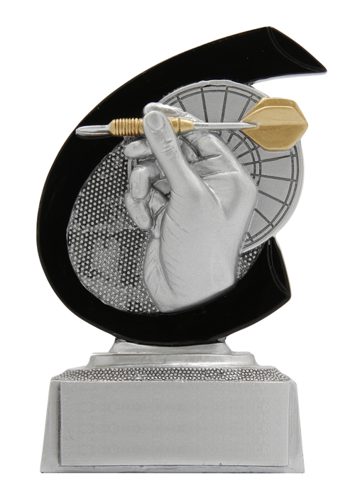 Giethars Dartsprijsje - FG261 - Antiek Zilver met Kleuraccent