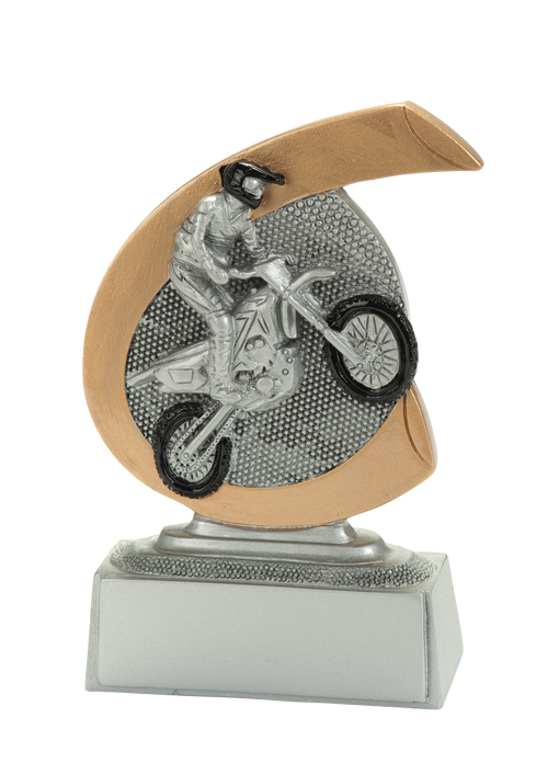 Giethars Motorsportprijsje - FG274 - Antiek Zilver met Kleuraccent