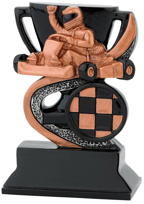 Giethars Kartprijsje - FG301-FG303 - Zwart met Goud, Zilver en Brons