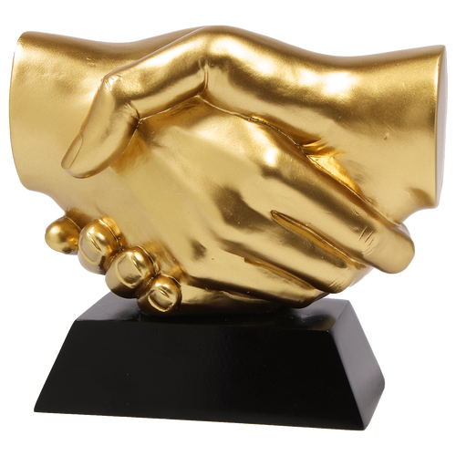 Felicitatie Trofee Handenschudden - FG510 - Goud