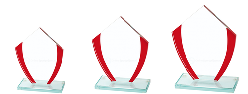 Gekleurd Glas Award - W341-W343-Rood