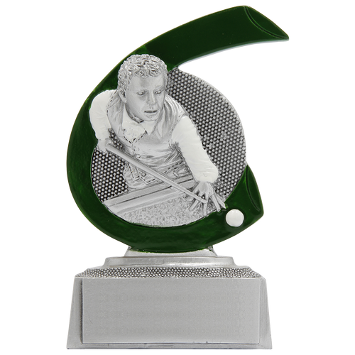 Giethars Biljartprijsje - FG265 - Antiek Zilver met Kleuraccent