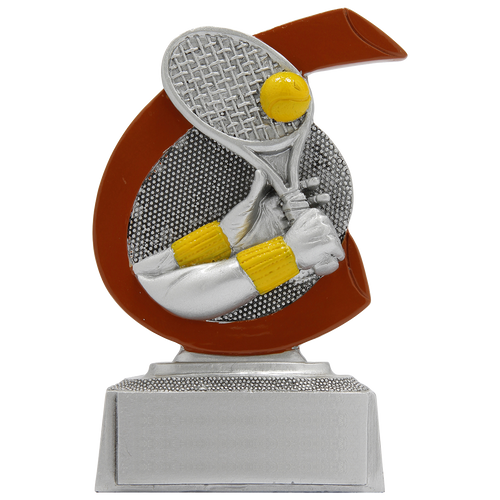 Giethars Tennisprijsje - FG263 - Antiek Zilver met Kleuraccent