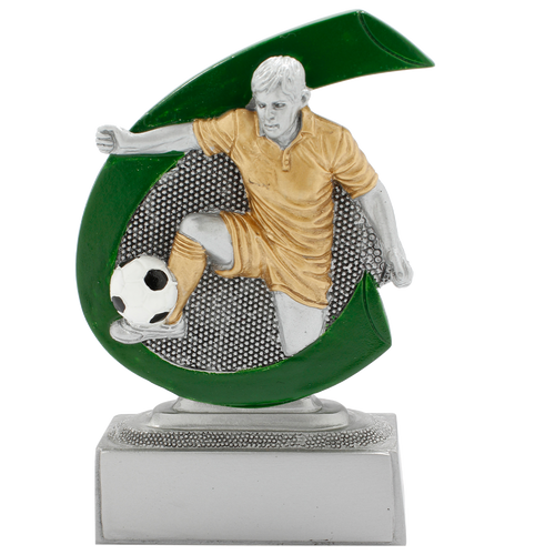 Giethars Voetbalprijsje - FG267 - Antiek Zilver met Kleuraccent