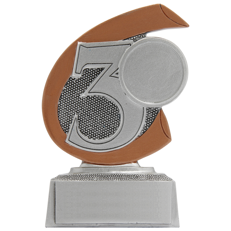 Giethars Plaatsingsprijsje - FG251-FG253 - Antiek Zilver met Kleuraccent