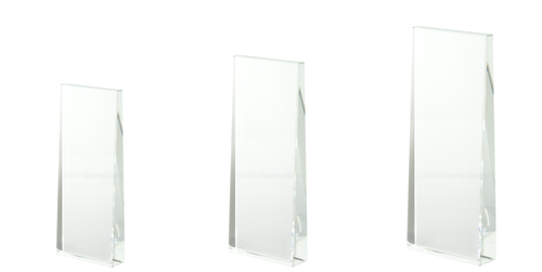 Glazen Award in Geschenkdoos Geschikt voor Gravure en Full Colour Print - W371-W373