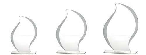 Glazen Award in Vlam Vorm - W291-W293