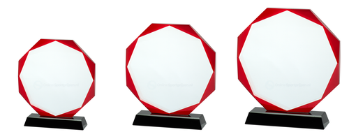 Glazen Award met Rood Accent - W461-W463.8