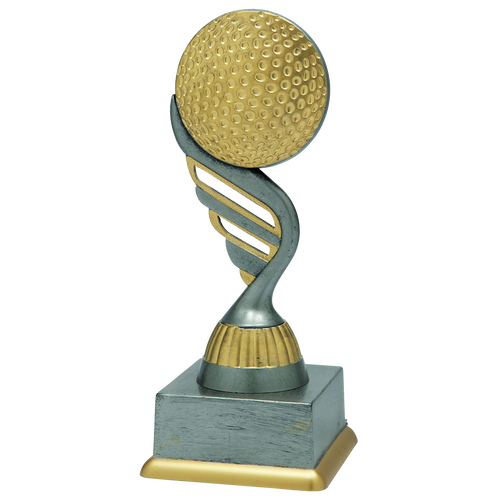 Golftrofee - SS1820 - Antiek Zilver / Goud
