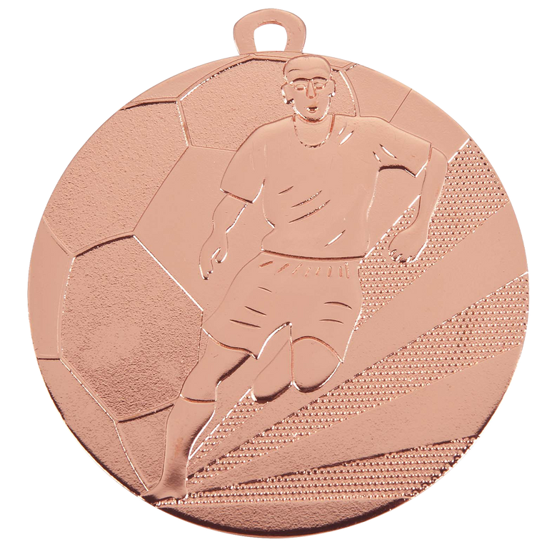 Grote Voetbalmedaille - 70 mm - D118A - Goud, Zilver en Brons