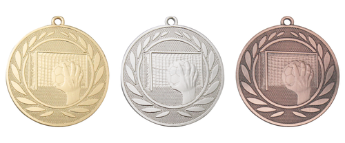 Handbal Medaille - 50 mm - DI5000.ZC - Goud, Zilver en Brons