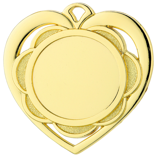Hart Medaille - 50mm - D87 - Goud, Zilver en Brons