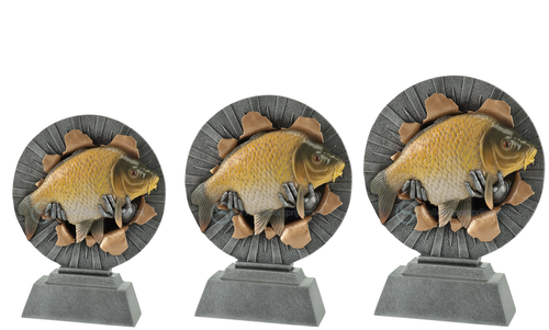 Hengelsport Prijs - RE.076 - Antiek Zilver met Kleuraccent