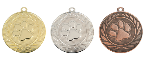 Hondensport Medaille - 50 mm - DI5000.Y - Goud, Zilver en Brons