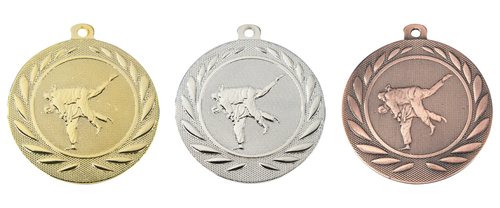 Judo Medaille - 50 mm - DI5000.I - Goud, Zilver en Brons