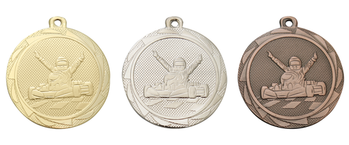 Kart Medaille - 45 mm - BS.ME107 - Goud, Zilver en Brons