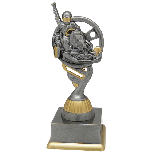 Kartingtrofee - SS1734 - Antiek Zilver / Goud