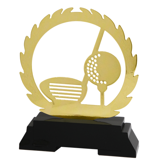 Metalen Golf Prijs - L245 - Goud