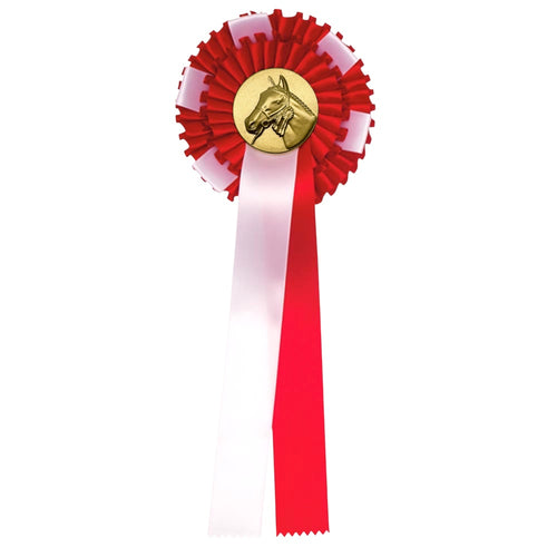 2-Rings Rozet Paardensport - Dierententoonstelling Rozet met Sierlusjes - R35