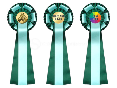 2-Rings Rozet Paardensport - Dierententoonstelling Rozet met Sierlusjes - R35