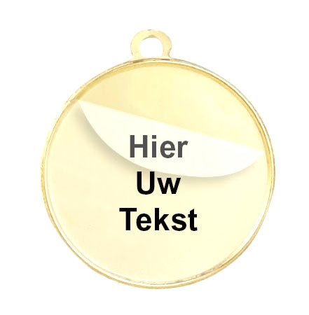 Bedrukt Tekstlabel voor Medailles - TPM25