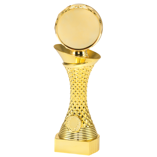 Neutrale Sporttrofee met Blaze Disc Personalisatie - ST.044 - Goud