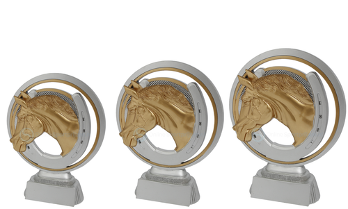 Paardensport Prijs - RE.082 - Antiek Zilver / Goud