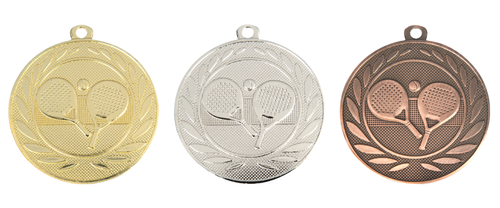 Padel Medaille - 50 mm - DI5000.Z - Goud, Zilver en Brons