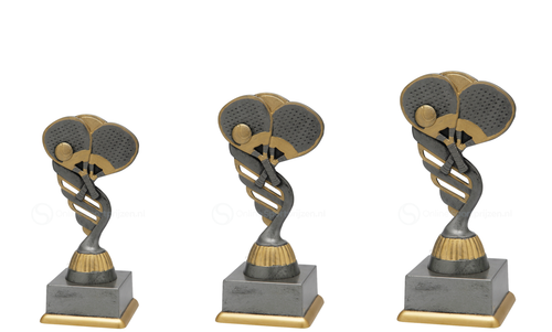 Padeltrofee - SS1833 - Antiek Zilver / Goud