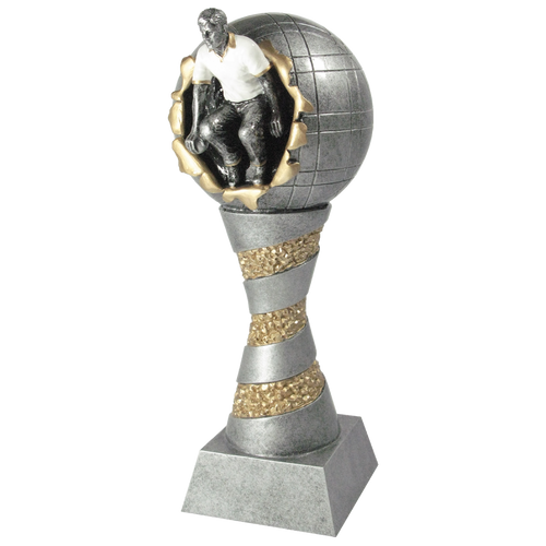 Petanque Prijs - RE.079 - Antiek Zilver met Kleuraccent