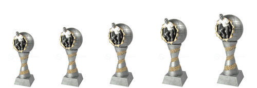 Petanque Prijs - RE.079 - Antiek Zilver met Kleuraccent