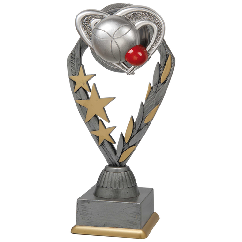 Petanquetrofee - PFS.027 - Antiek Zilver met Kleuraccent