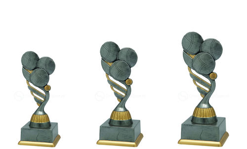 Petanquetrofee - SS1826 - Antiek Zilver / Goud