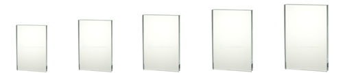 Portrait en Landscape Glazen Award in Geschenkdoos Geschikt voor Gravure en Full Colour Print - W161-W165