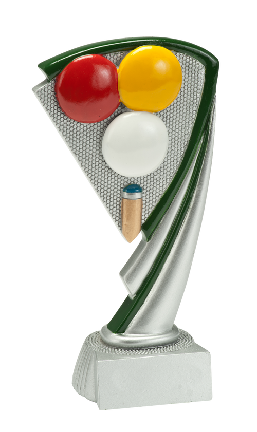 Biljart Prijs - RE.054 - Antiek Zilver met Kleuraccent