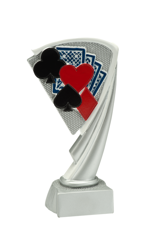Kaartspel Prijs - RE.058 - Antiek Zilver met Kleuraccent