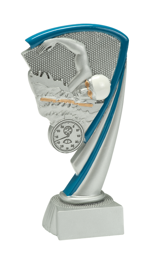 Zwemmen Prijs - RE.061 - Antiek Zilver met Kleuraccent